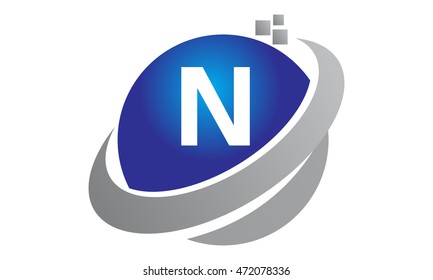Technology Motion Synergy Letter N