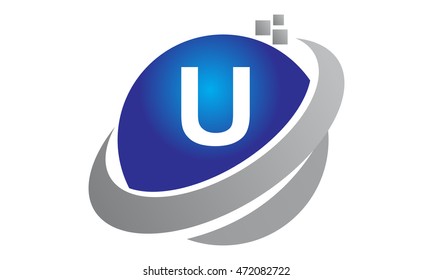 Technology Motion Synergy Letter U