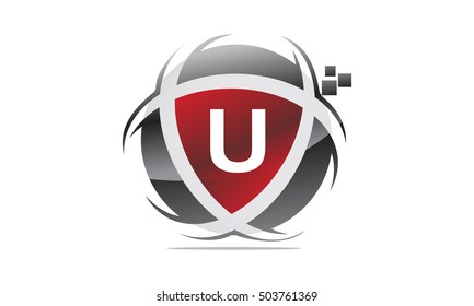 Technology Motion Synergy Letter U