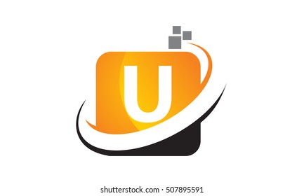 Technology Motion Synergy Letter U