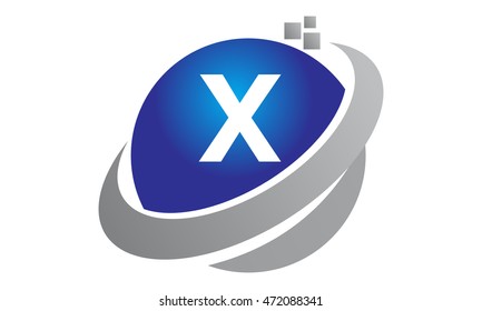 Technology Motion Synergy Letter X