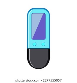 technology mp3 player cartoon. technology mp3 player sign. isolated symbol vector illustration