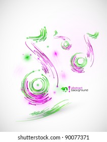 Technology music abstract background