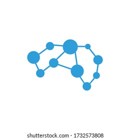 Technology network logo and illustration