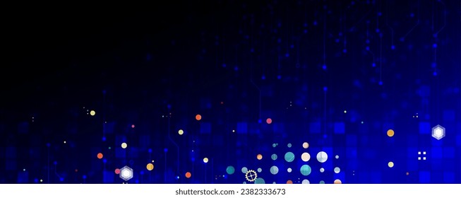 Technology Network Vector Background.. Science and technology presentation background. Big data connectivity software development wallpaper