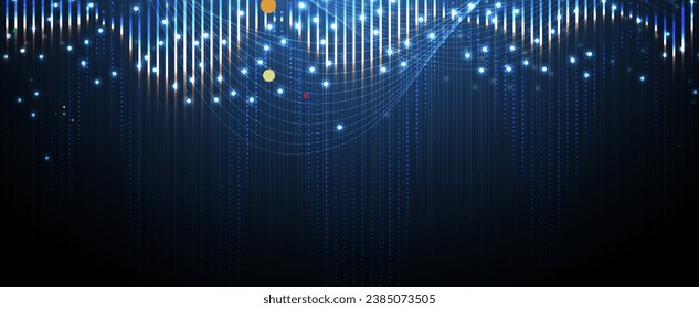 Technology Network Vector Background.. Science and technology presentation background. Big data connectivity software development wallpaper