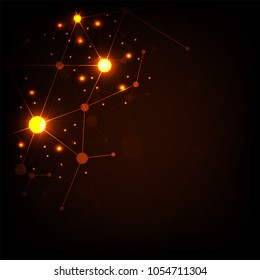 Technology network of the world of communication.