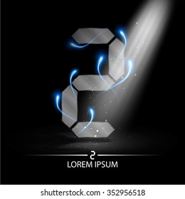 technology number two logo design vector illustration