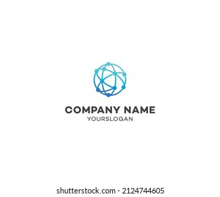 Technology O Letter logo design Template vector symbol. Technology world Icon vector illustration