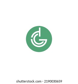 technology OCG initials logo icon illustration