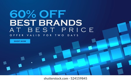 technology offer banner promotional template for marketing