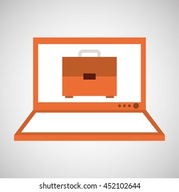 technology office information isolated, vector illustration eps10