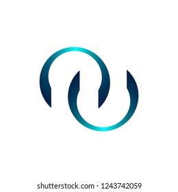 Technology orbit web rings logo design. Vector circle ring logo design. Abstract circle logo template. Round ring circle and infinity loop symbol, technology icon, circle line logo