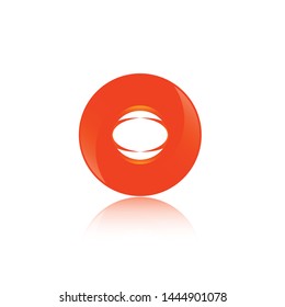 Technology orbit web rings logo design. Vector circle ring logo design. Abstract circle logo template