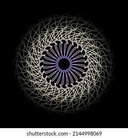 
technology ornament hologram circle, vector design