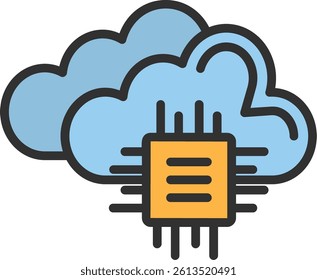 Technology Outline Filled Style Icon