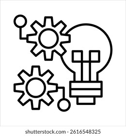 technology outline icon vector illustration