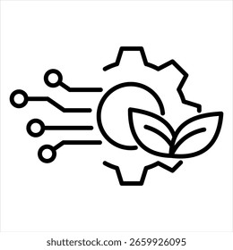 Technology Outline Icon Vector Illustration