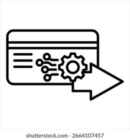 Technology Outline Icon Vector Illustration