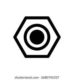 Tecnologia. Ícone de vetor de traçado com contorno e detalhes preenchidos em preto.