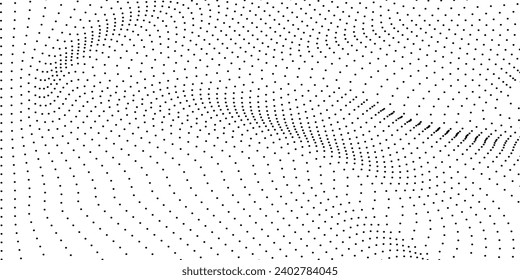fondo de partículas de tecnología. fondo de pantalla abstracto. Ilustración del vector