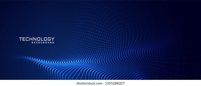 technology particles dots background design