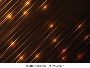 Technology pattern gold light line art background. vector illustration 