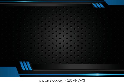 Technology pattern vector background illustration with steel grate texture