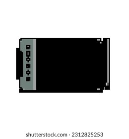 technology pen display game pixel art retro vector. bit computer graphic, device equipment technology pen display. old vintage illustration