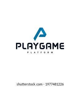 technology Play Game Platform Logo Tamplate vector