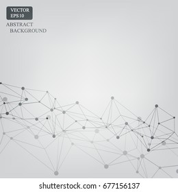 technology polygon web pattern background 