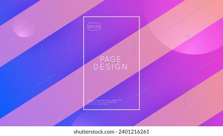 Technology Poster. Neon Abstract Banner. Purple Techno Background. Music Flyer. Curve Corporate Elements. Horizontal Ux. Paper Landing Page. Pink Technology Poster
