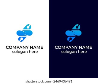 Technology and power logo icon logo template vector