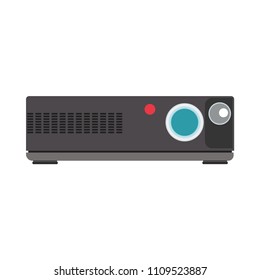 Technology presentation symbol background. Illustration sign business digital conference. Education meeting computer slide. Video projector movie camera screen. Multimedia icon entertainment flat. 