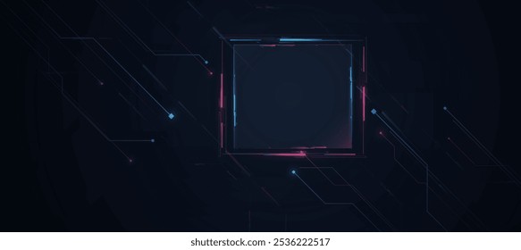 Technology product background, modern tech banner, corporate business concept, hi-tech abstract background, vector illustration for business