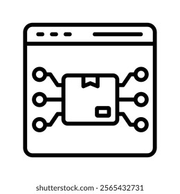 Technology Product Vector Lineal Icon On White Background.