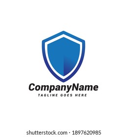 Technology protection shield sman logo icon vector template.