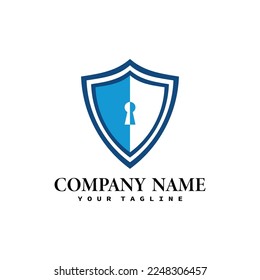 Technology protection shield sman logo icon vector template.