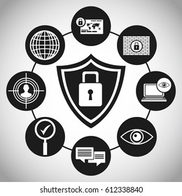 technology protection shiled padlock