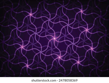 Technology purple electric violet wave curve background. vector illustration.