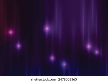 Technology purple neon line dark blue background. vector illustration.