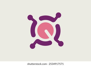 
Technology Q Letter logo template design vector.