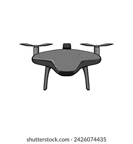 technology quadcopter cartoon. mavic learning, sky print, package technology quadcopter sign. isolated symbol vector illustration