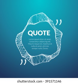 Technology quote poster. Place for quote template.