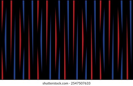 Tecnología de fondo rojo y azul. Luz de neón futurista. Líneas brillantes de alta velocidad. Rayos láser.