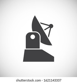 Technology related icon on background for graphic and web design. Simple illustration. Internet concept symbol for website button or mobile app