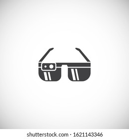 Technology related icon on background for graphic and web design. Simple illustration. Internet concept symbol for website button or mobile app