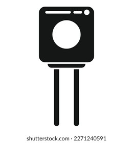 Technology resistor icon simple vector. Electric circuit. Computer energy