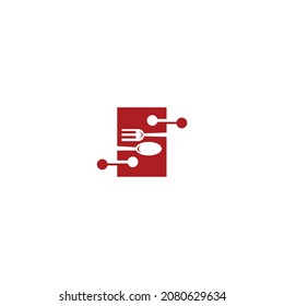 Technology And Restaurant Logo Vector