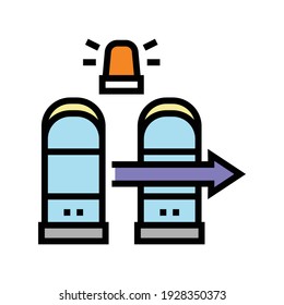 technology rfid for access color icon vector. technology rfid for access sign. isolated symbol illustration